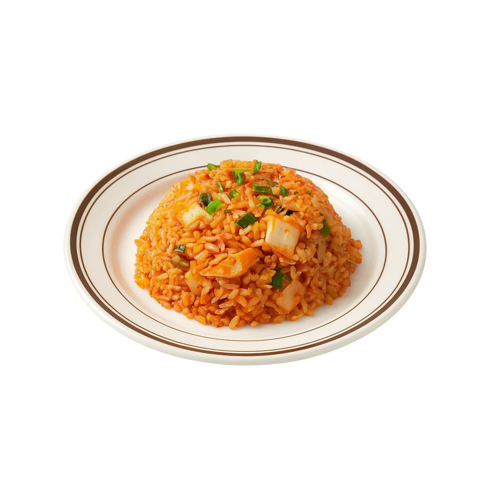 Modern Retro Line Oval Plate (8" / 20.5cm) - Cream Melamine with Green or Brown Rim