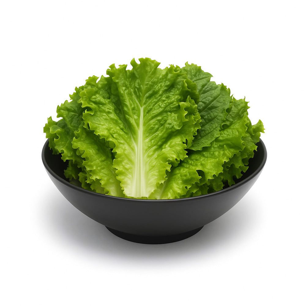 The Essential K-BBQ "Ssam" Bowl - Modern Matte Black Lettuce & Vegetable Server