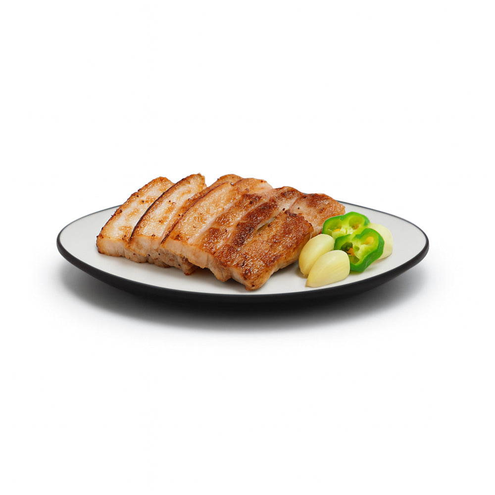 Modern Two-Tone Oval Platter - K-BBQ & Brunch Edition