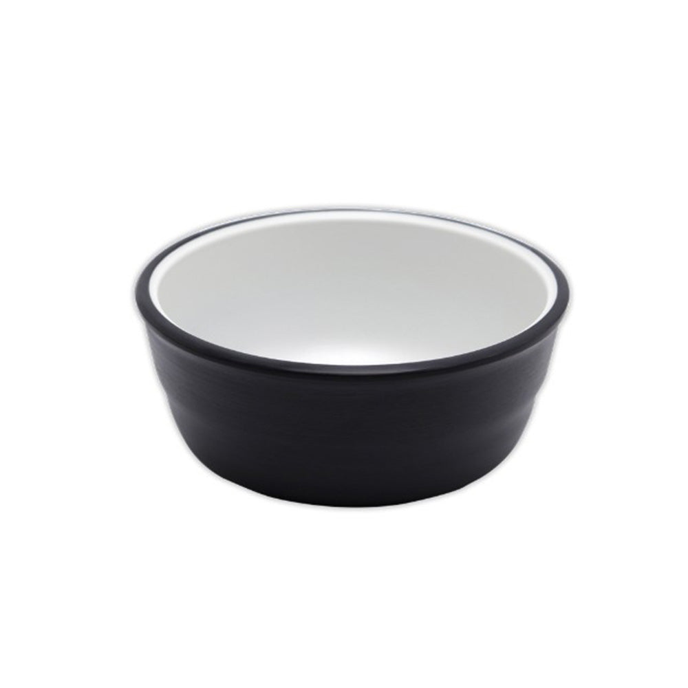 The Authentic "Seolleongtang" Ddukbaegi Bowl - Two-Tone Melamine Stone Pot Replica (16.8cm / 6.6") for Korean Soul Food Gukbap