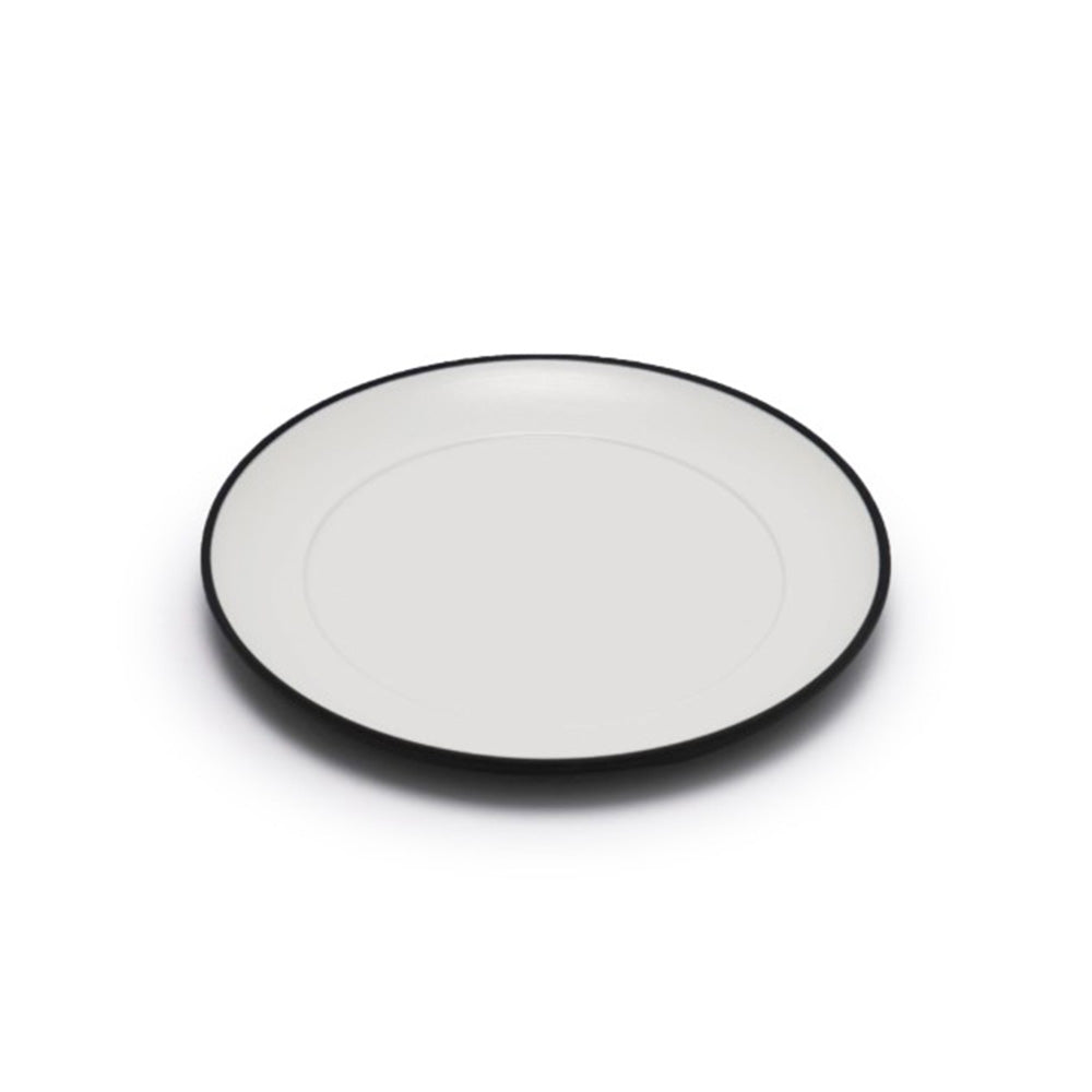 Modern Matte Black Round Plate - Versatile Main Dish & Bulgogi Bowl